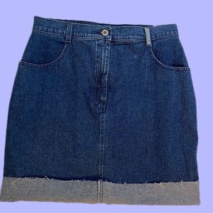 Willis Dark Blue Denim Mini Skirt - image 1